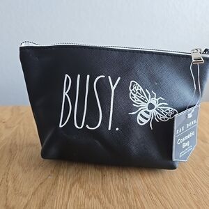 Rae Dunn Busy Bee Cosmetic Bag - NWT Retired - HTF